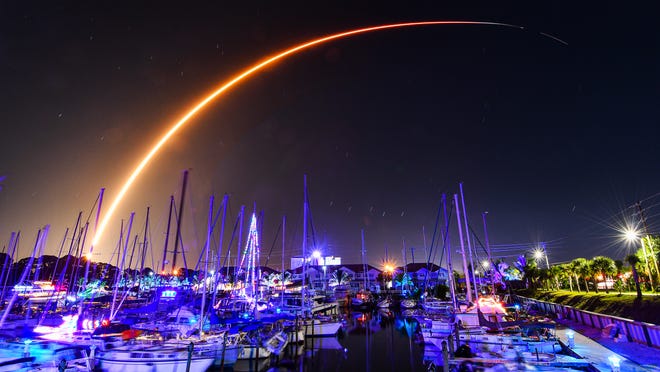 SpaceX Starlink launches from Cape Canaveral, Florida on Saturday