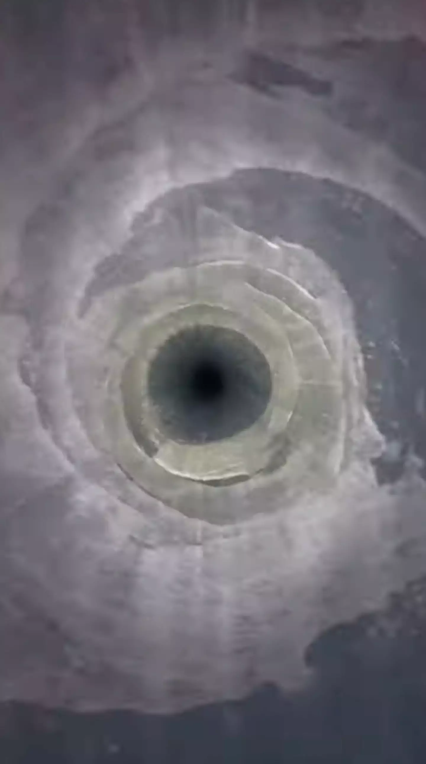 The clip shows viewers what it's like to travel 93 meters below the surface.  (storytelling)
