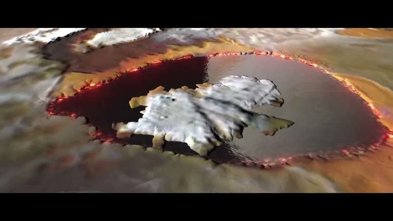 Juno discovers a huge lava lake on Io