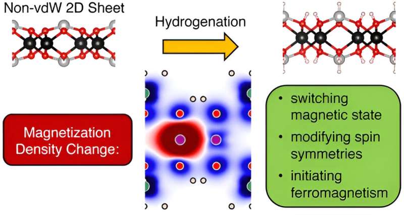 Magnetism in small amounts of hydrogen: Research team develops new ideas to improve properties of ultra-thin materials