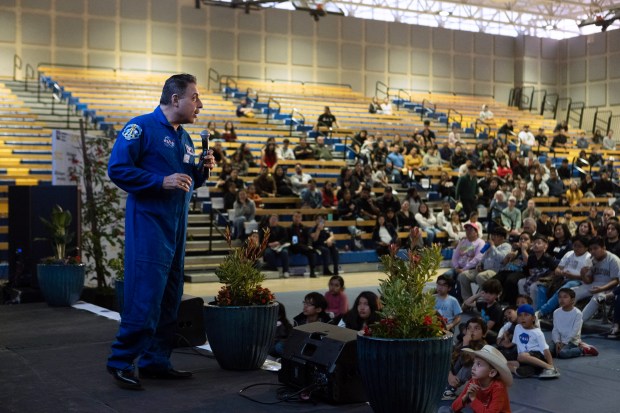 Retired NASA astronaut visits Orange to talk about his journey from farmland to outer space