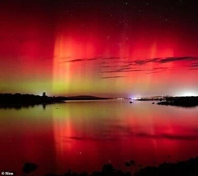 This phenomenon is caused by the solar wind stirring up gas particles in the ionosphere