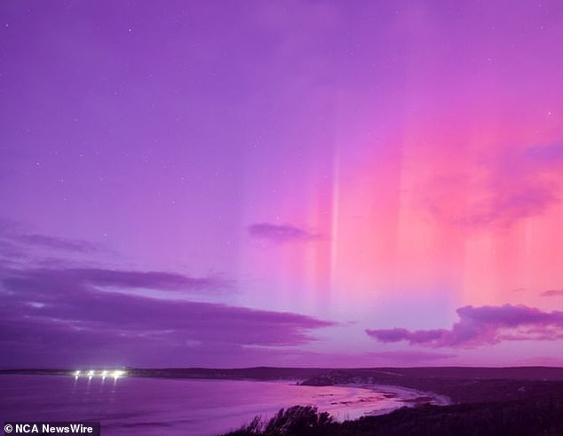 The lights can be seen from across southern Australia (Image: Linda N Irwin-Oak)