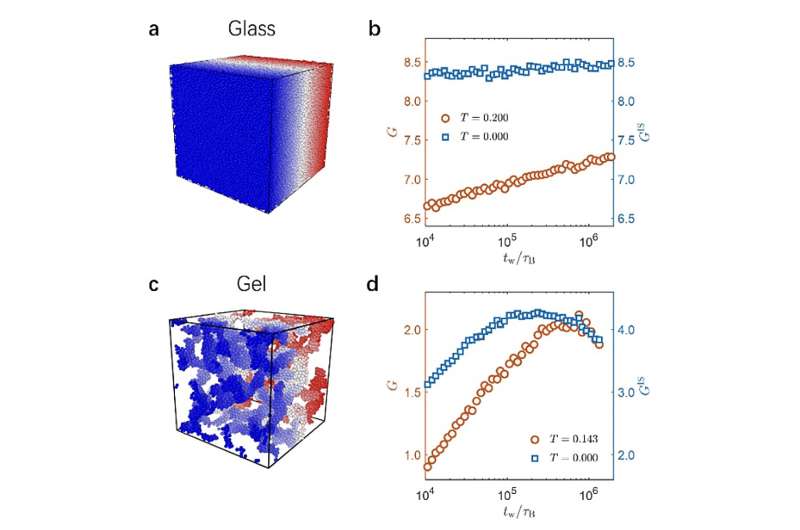 Study reveals origin of elasticity in glass and gels 