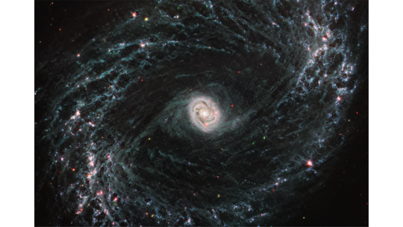 Huge galactic outflow driven by exploding stars