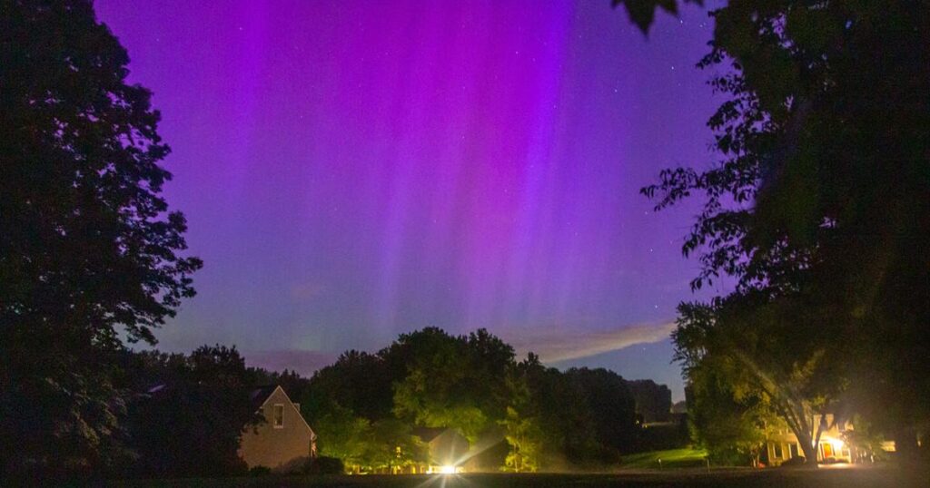 Solar storm gives Northern Virginia rare glimpse of spectacular Northern Lights